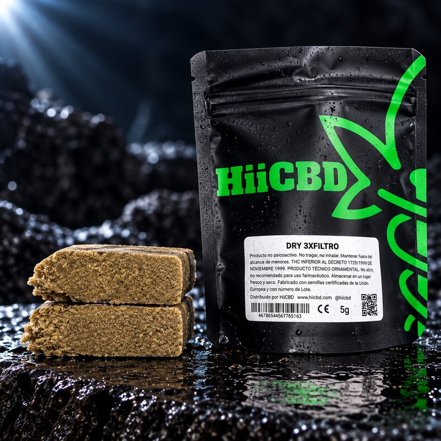 3x Filtrado 75%, extracción HiiCBD en envase de 5 g