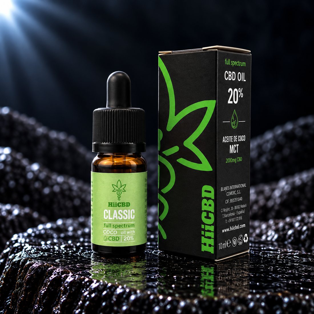 Aceite CBD Full Spectrum 20% Classic, 2000 mg CBD, 10 ml, HiiCBD