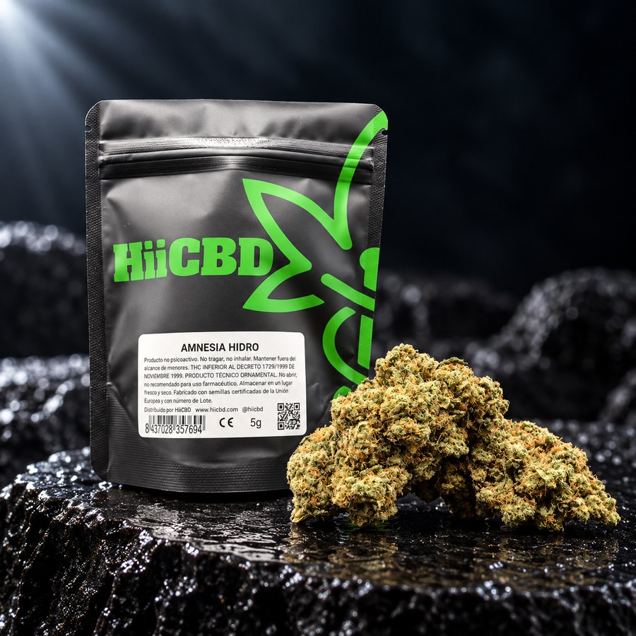 Amnesia Hidropónica, flor de CBD hidropónica HiiCBD 5 g