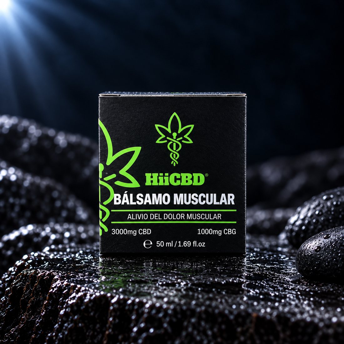 Bálsamo Muscular 3000 mg CBD y 1000 mg CBG, 50 ml, HiiCBD