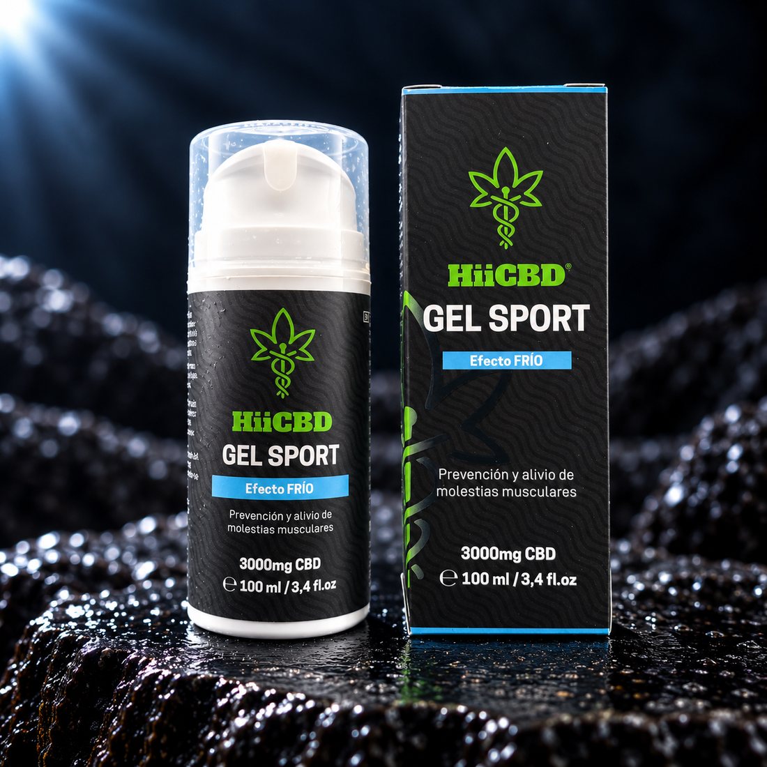 Gel Sport Efecto Frío 3000 mg CBD, 100 ml, HiiCBD