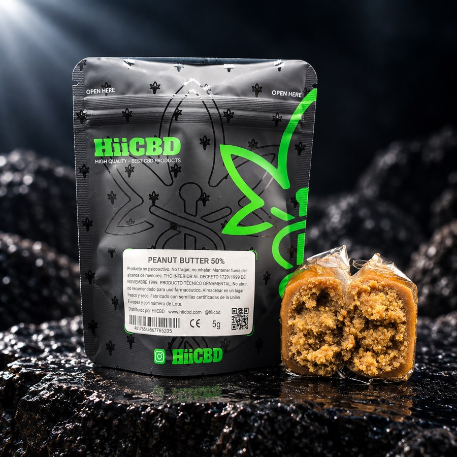Peanut Butter 50%, extracción de CBD HiiCBD 5 g