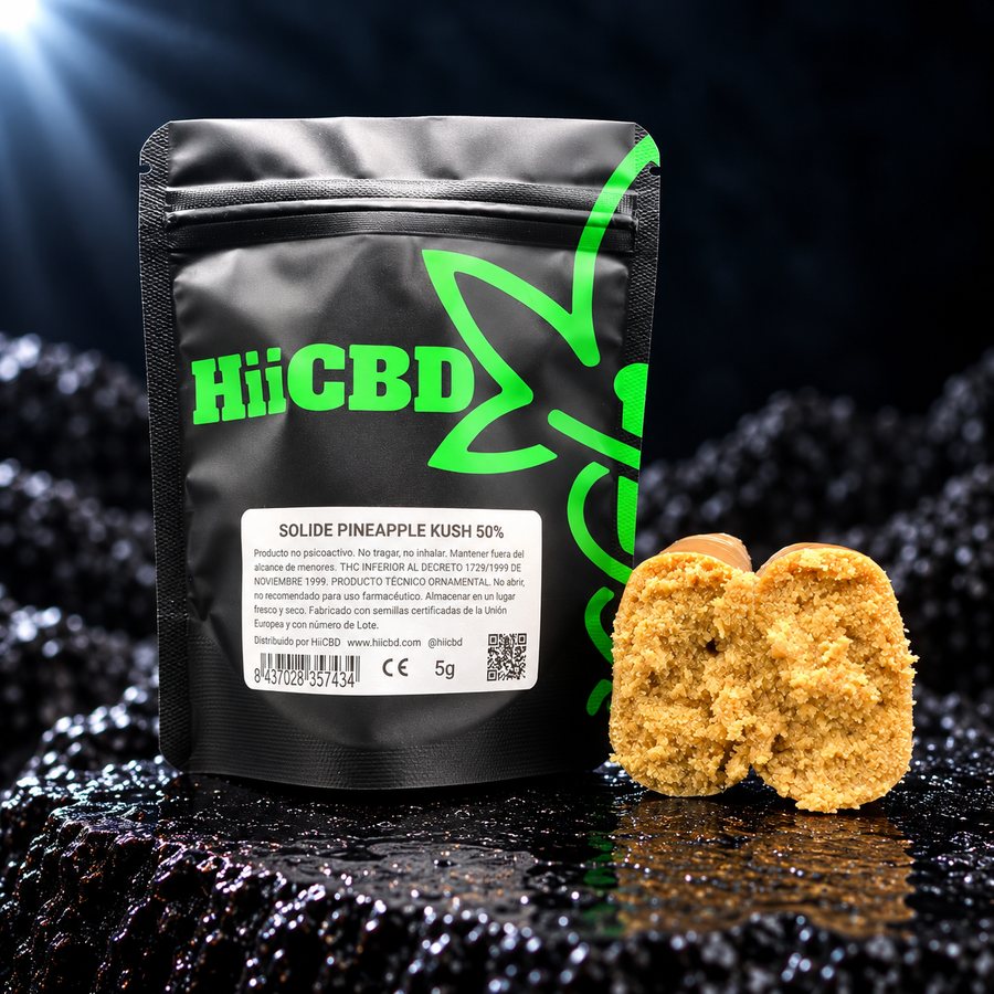 Solide Pineapple Kush 50% CBD, extracción HiiCBD 5 g