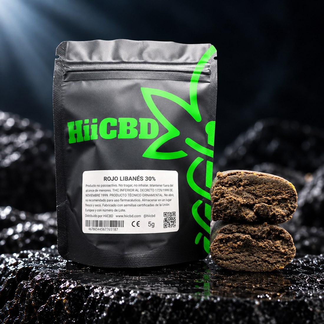 Rojo Libanés 30% CBD, extracción HiiCBD 5 g